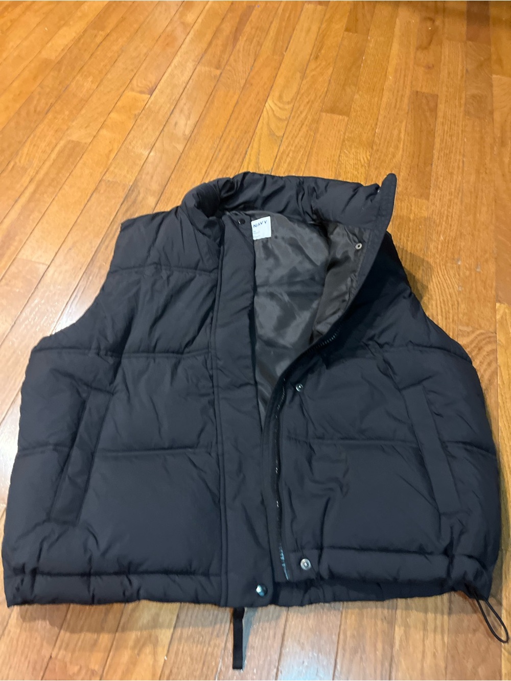 Old Navy Black Quilted Puffer Vest